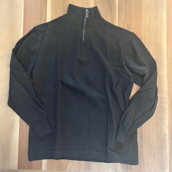 Pronto-Uomo Merino Wool Quarter Zip - Picture 2 of 4